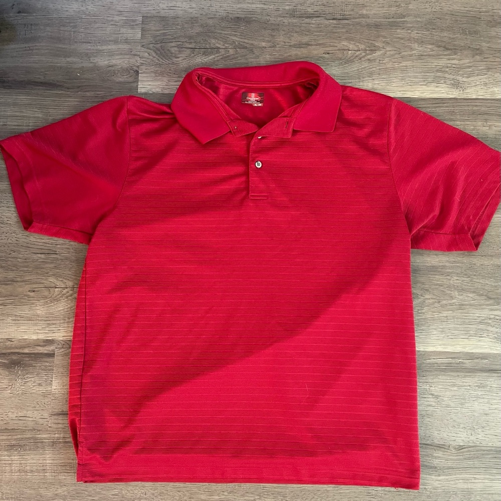 Classic Red Polo Shirt with Short Sleeves